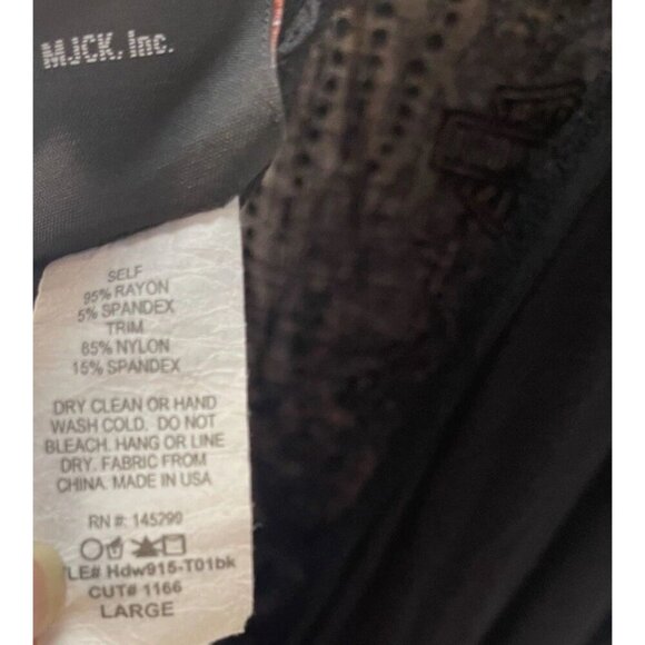 Harley Davidson Graphic Criss Cross Back Spaghetti Strap Mini Dress, Sz. Large - Picture 3 of 3